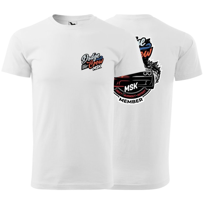 Dodge Crew MSK -  tričko BC - Velikost unisex: XS