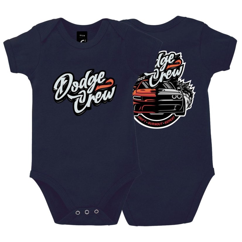Dodge Crew FANS -  dětské body BAMBINO - Velikost unisex: 3-6