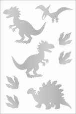 Reflexní nažehlovačky - dinosauři
