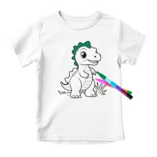 Kreativní tričko - dinosaurus
