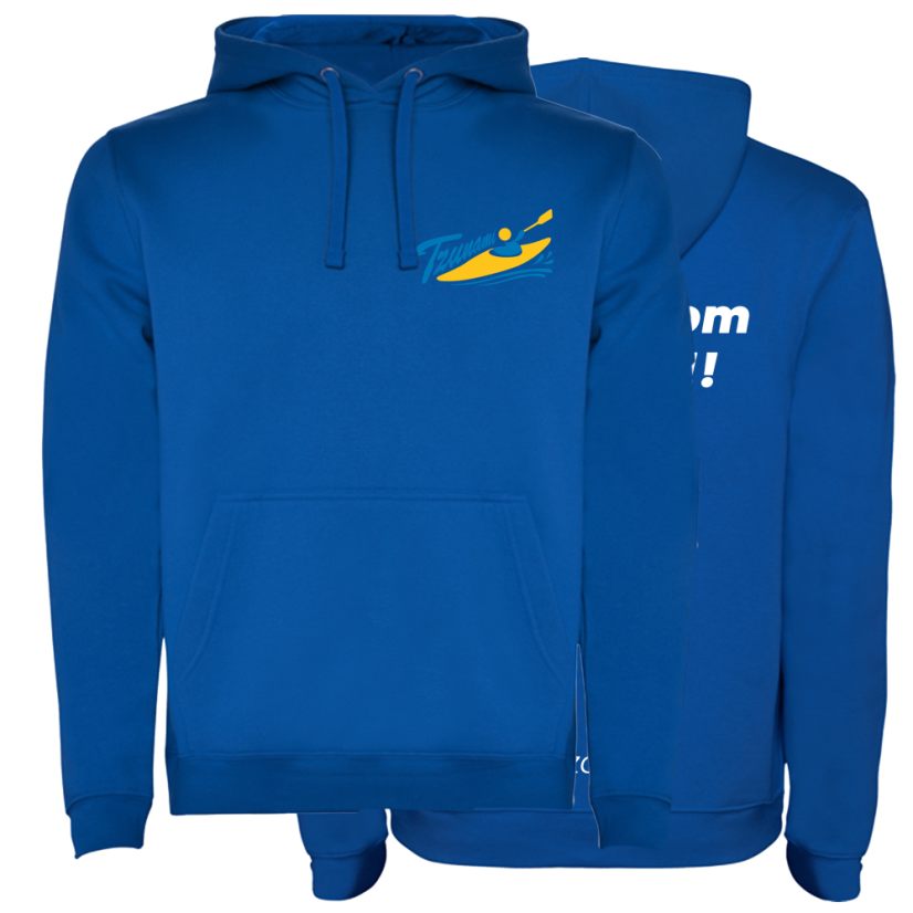 VK TZUNAMI  -  modrá mikina s kapucí BC - Velikost unisex: XXL