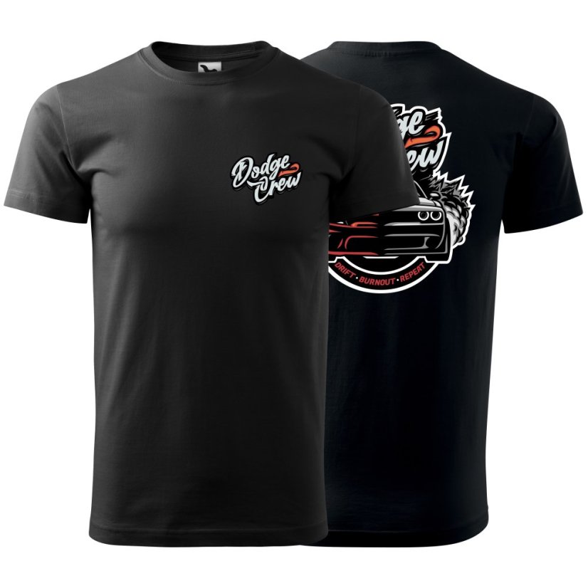 Dodge Crew FANS -  tričko BC - Velikost unisex: XS