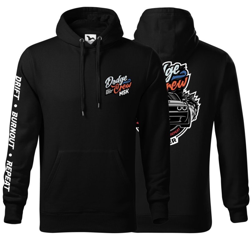 Dodge Crew MSK -  mikina NICHOLSON s potisknutým rukávem - Velikost unisex: M