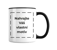 Hrnek s barevným ouškem a vlastním potiskem