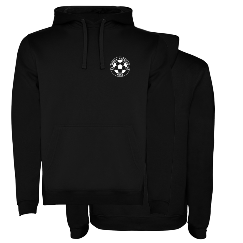 FC Odra Petřkovice -  černá mikina s kapucí URBAN - Velikost unisex: M