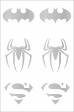 Reflexní nažehlovačky - superhrdinove