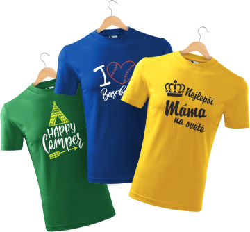 Trička - Materiál - 100% bavlna